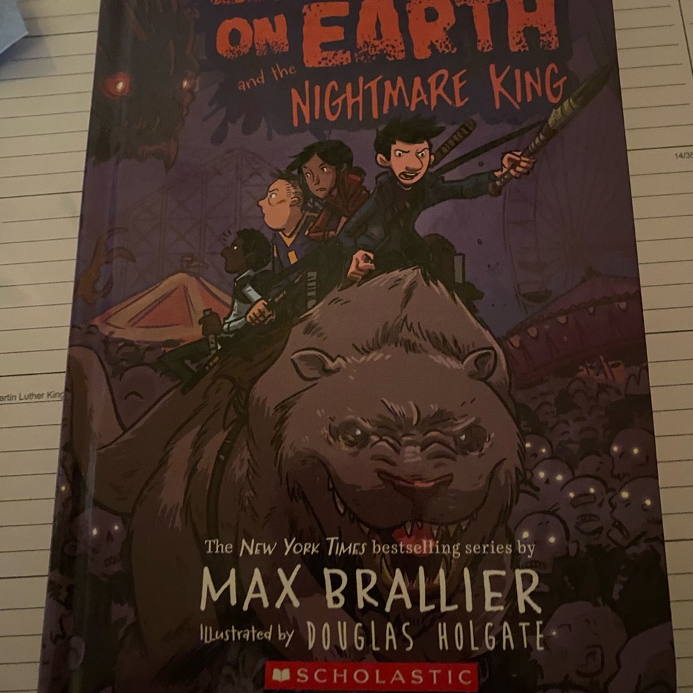 Scholastic Adventure Book with Red and Black Cover